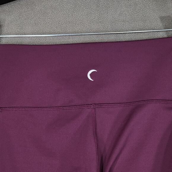 Zyia Active Legging 6-8 Women Light N Tight High‎ Rise Crop Tuxedo Spellout 16" - Picture 8 of 9